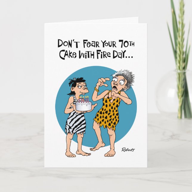 Carte Femme 70e anniversaire Reassurance (Devant)