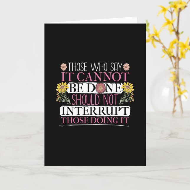 Carte Femme à la tête (Fleur jaune)