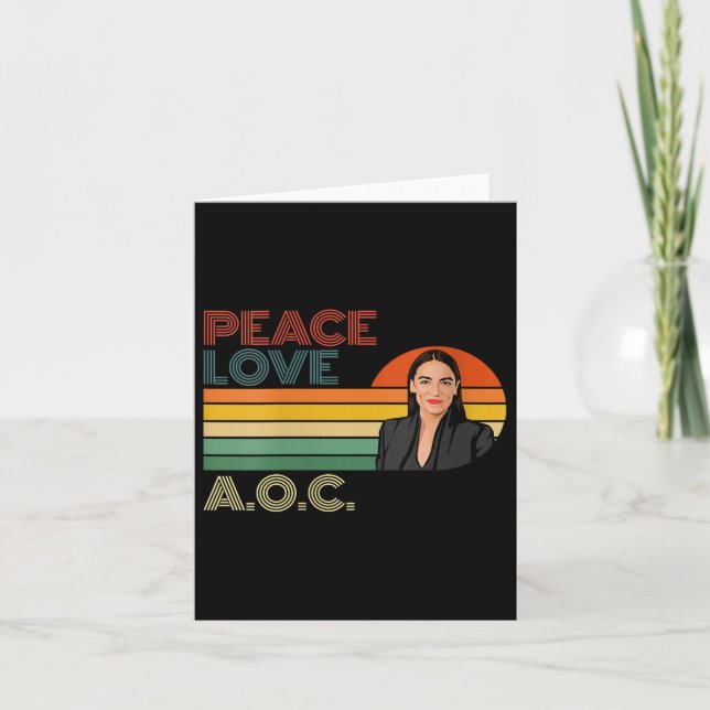 Carte Femme Aoc Alexandria Ocasio-cortez First Femme P (Devant)