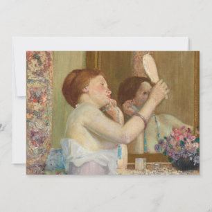 Carte Femme avec miroir Frederick Carl Frieseke