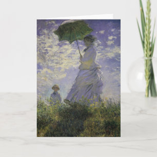Carte Femme avec parasol par Claude Monet, Art Vintage