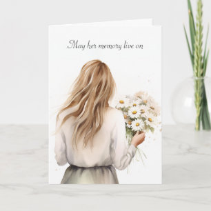 Carte Femme Avec Sympathie Daisy Bouquet