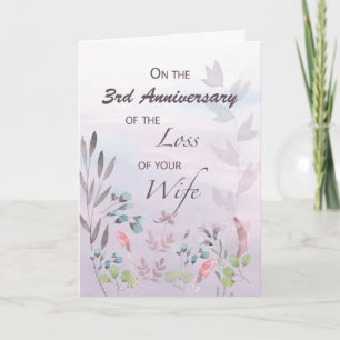 Carte Femme Custom Année 3e anniversaire de la perte