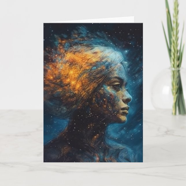 Carte Femme dans le ciel (Devant)