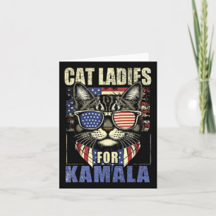 Carte Femme De Chat Sans Enfant Pour Kamala Harris 2024