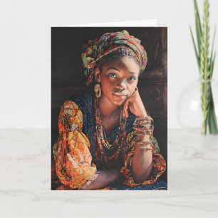 Carte Femme de Côte d'Ivoire - Femme africaine