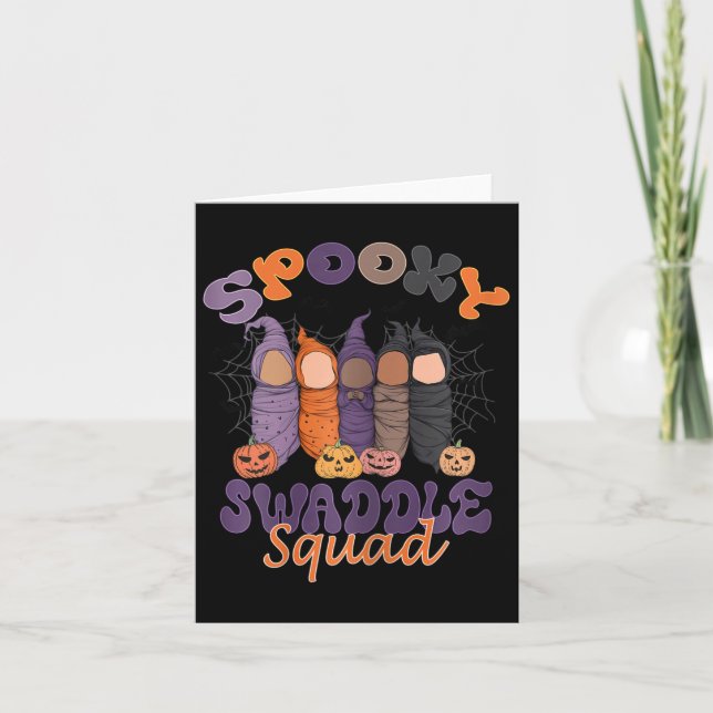 Carte Femme Éffrayant Swaddle Squad Mère (Devant)