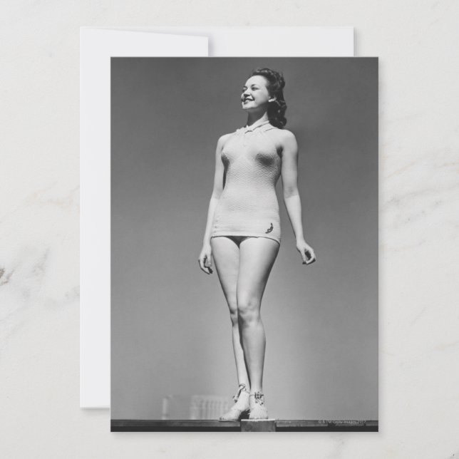Carte Femme en maillot de bain (Devant)