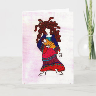 Carte femme et enfant
