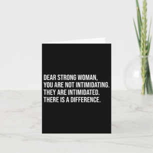 Carte Femme forte Pro Choice Feminist