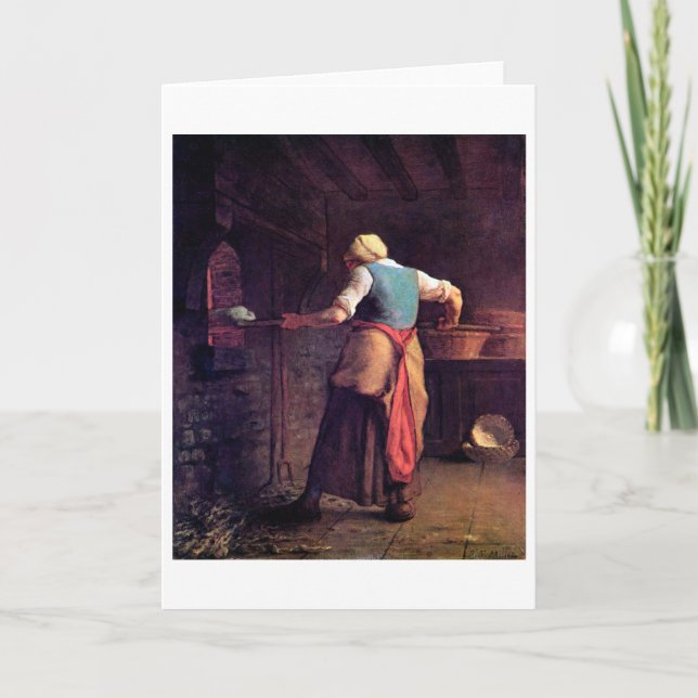 Carte Femme Pain À Cuire, Jean-François Millet (Devant)