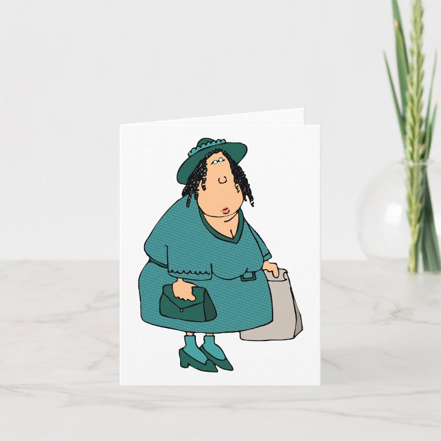 Carte Femme portant des sacs (Créateur téléchargé)