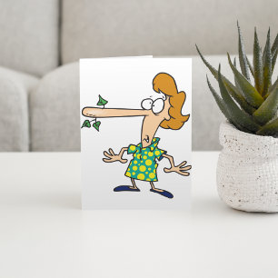 Carte Femme Qui A Dit Mensonges