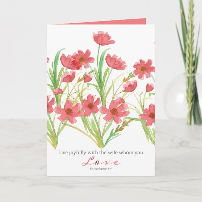 Carte Femme religieuse de la Saint Valentin Ecclesiastes (Devant)