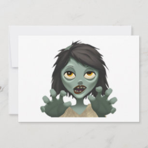 Carte Femme Zombie - Emoji