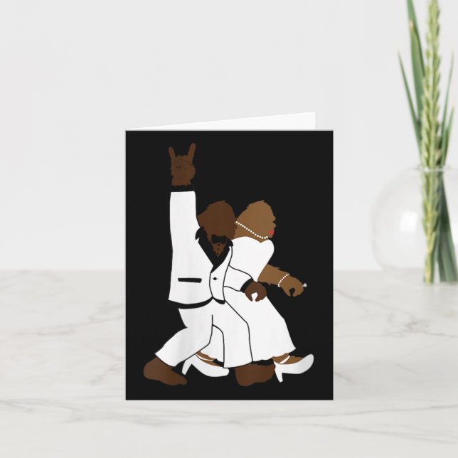 Carte FEMMES Bigfoot Rock N Rouleau Nouveau-marié cadeau (Devant)