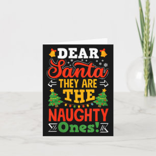 Carte Femmes Cher Père Noël Les Vilains Funny Noël