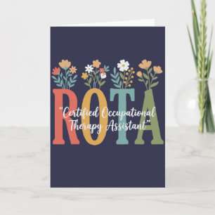 Carte femmes drôle floral COTA Certifié Professionnel