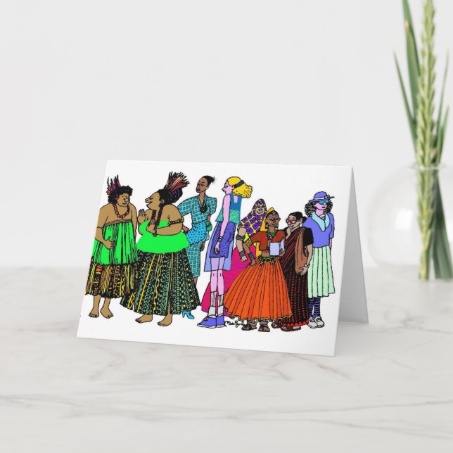 Carte Femmes du monde - 6 (Devant)