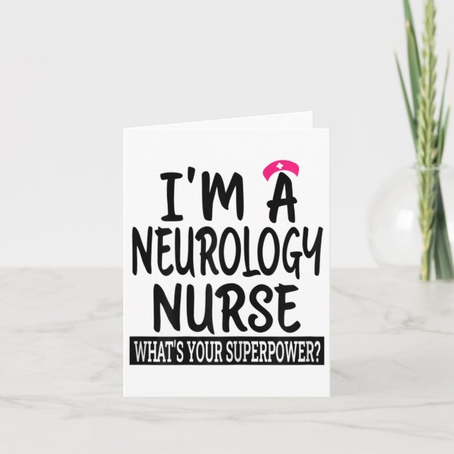 Carte Femmes Neurologie Infirmière Funny École De Nourri (Devant)