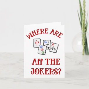 Carte Femmes Où Sont Tous Les Jokers Drôle Mahjong V-ne