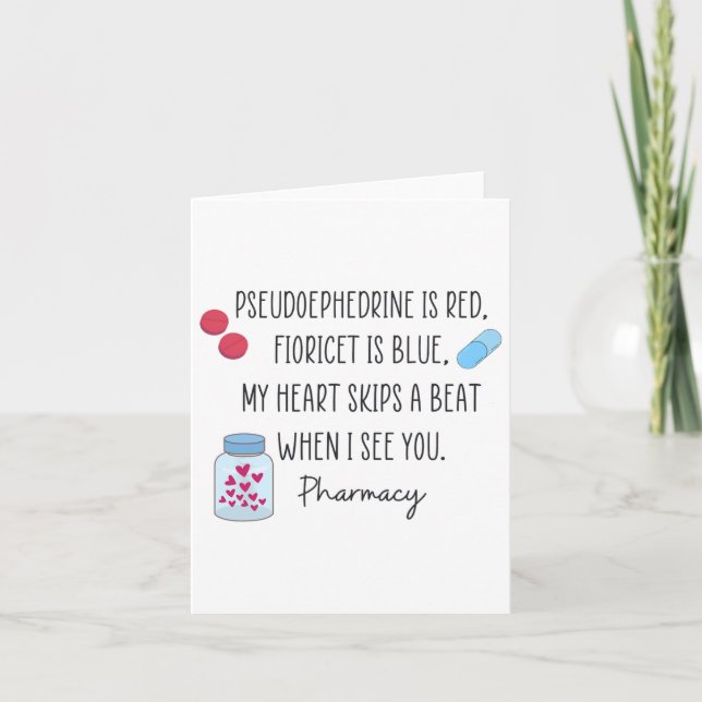 Carte Femmes Pharmaciennes Valentines Technicien En Phar (Devant)