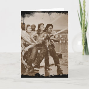 Carte Femmes Pompiers Pearl Harbor 7 décembre