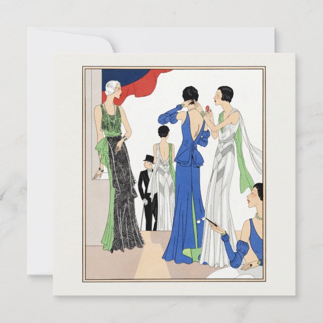 Carte Femmes Vintages en vedette 1930 (Devant)