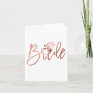 Carte Femmes Wedding shower Pour L'Avenir Mme Bride À Êt