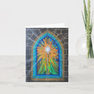 Carte Fenêtre en verre de l'église Light 3 
