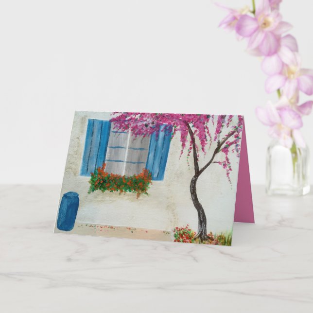 Carte Fenêtre grecque (Orchidée)