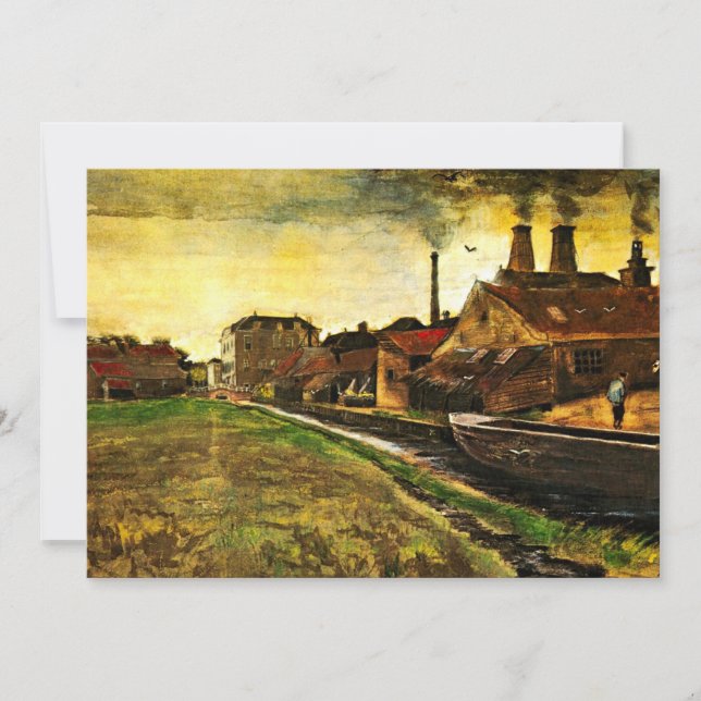 Carte Fer Mill à La Haye par Vincent van Gogh (Devant)