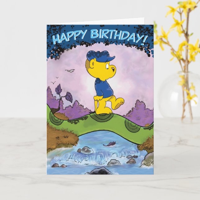 Carte Ferald Picture Book Anniversaire (Fleur jaune)