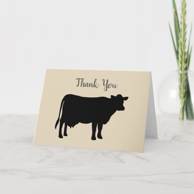 Carte Ferme Barnyard Ferme Anniversaire Fête Merci (Devant)