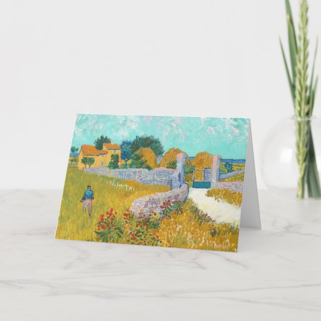 Carte Ferme en Provence par van Gogh : Vide (Devant)