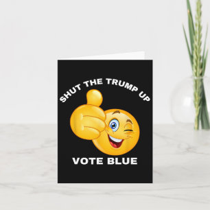 Carte Fermer Le Vote Trump Blue Réélire Le Président Bid