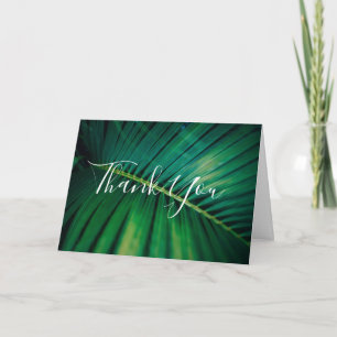 Carte Fermeture de la jambe verte Palm Frond Merci photo