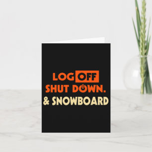 Carte Fermeture De La Session Et Chaussure De Snowboard