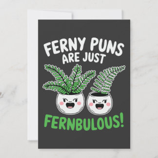 Carte Ferny Puns – Fernbulous! Funny Plant Design