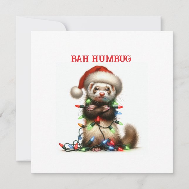 Carte Ferret de désordre de Noël enchevêtré (Devant)