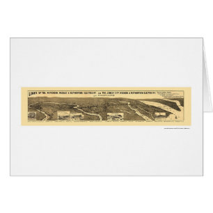 Carte ferroviaire électrique 1894 de chemin de fe