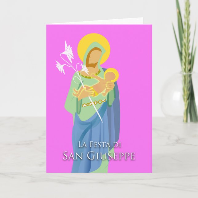 Carte Festa di San Giuseppe, le jour de St Joseph, (Devant)