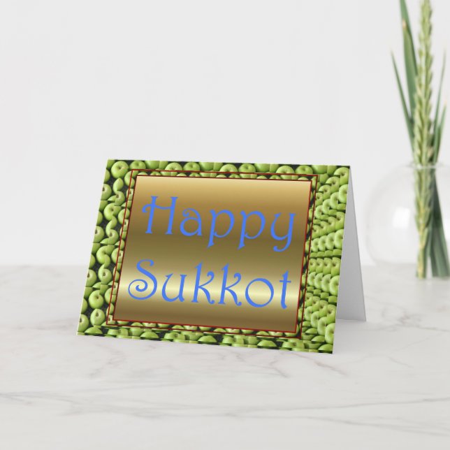 Carte Festin juif de Sukkot du festin de tabernacles des (Devant)