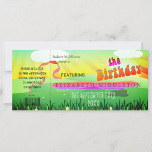 Carte Festival Rustique Anniversaire moderne