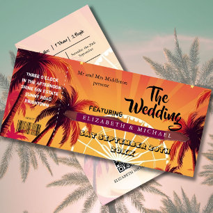 Carte Festival Ticket Palm Wedfest Mariage
