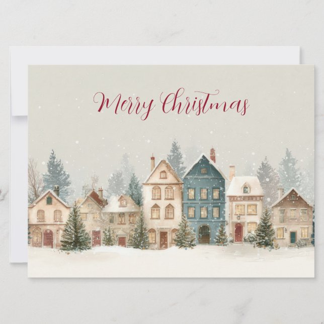 Carte Festive and elegant Christmast Greeting Card (Devant)