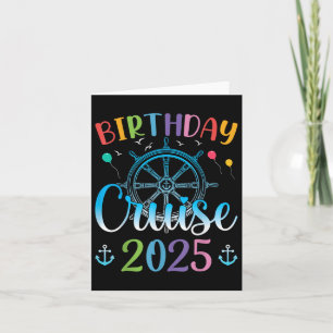 Carte Festive Birthday Cruise 2025 Cruise Boat Party Bir