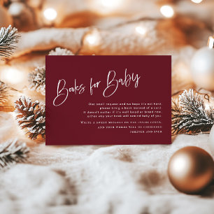 Carte Festive Bourgogne Baby shower Livres pour Baby Car