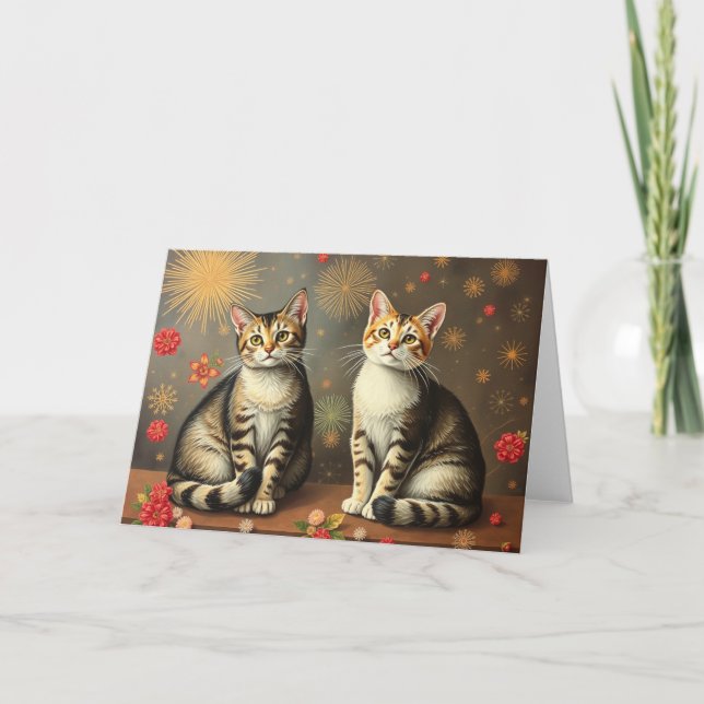 Carte Festive Cats (Devant)