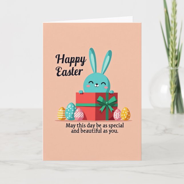 Carte Festive Creature Gift Box Card (Devant)